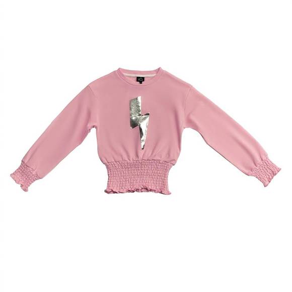 Little Olin Blue Cropped Sweatshirt main image 1